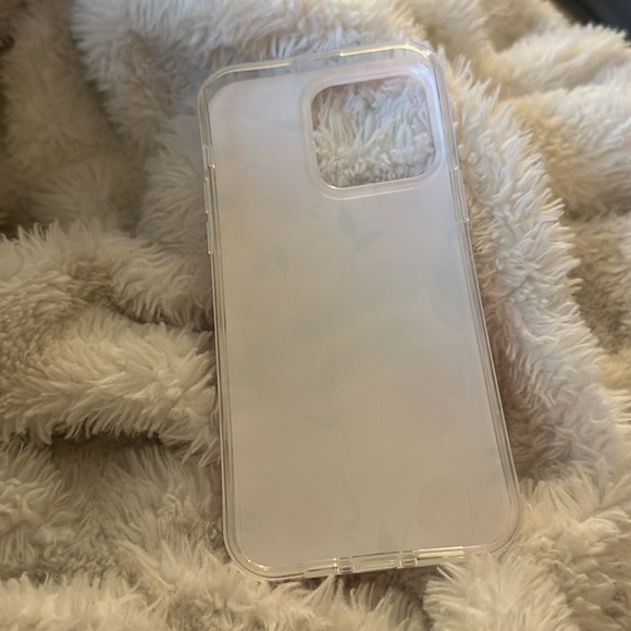 iPhone 14 Pro Max phone case with purple and pink flowers - Picture 2 of 4